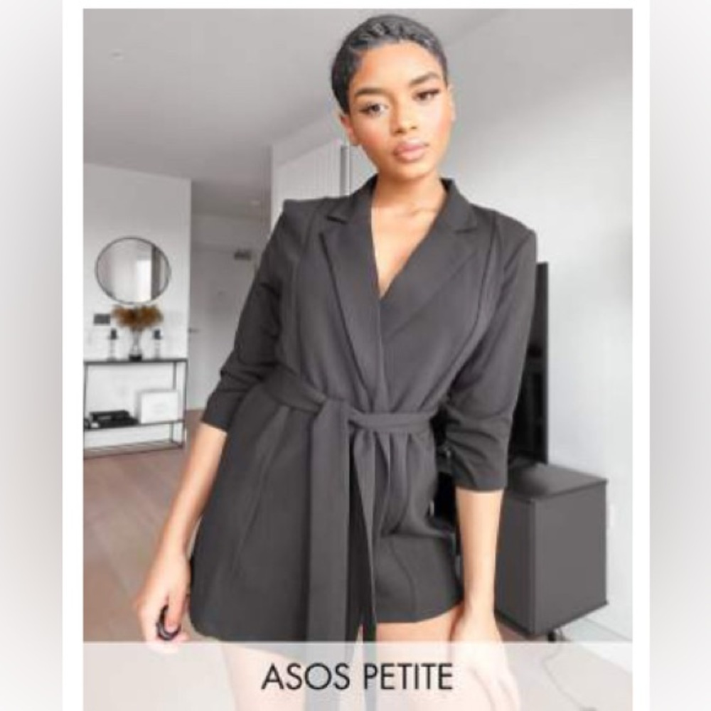 Jersey Wrap Suit Blazer